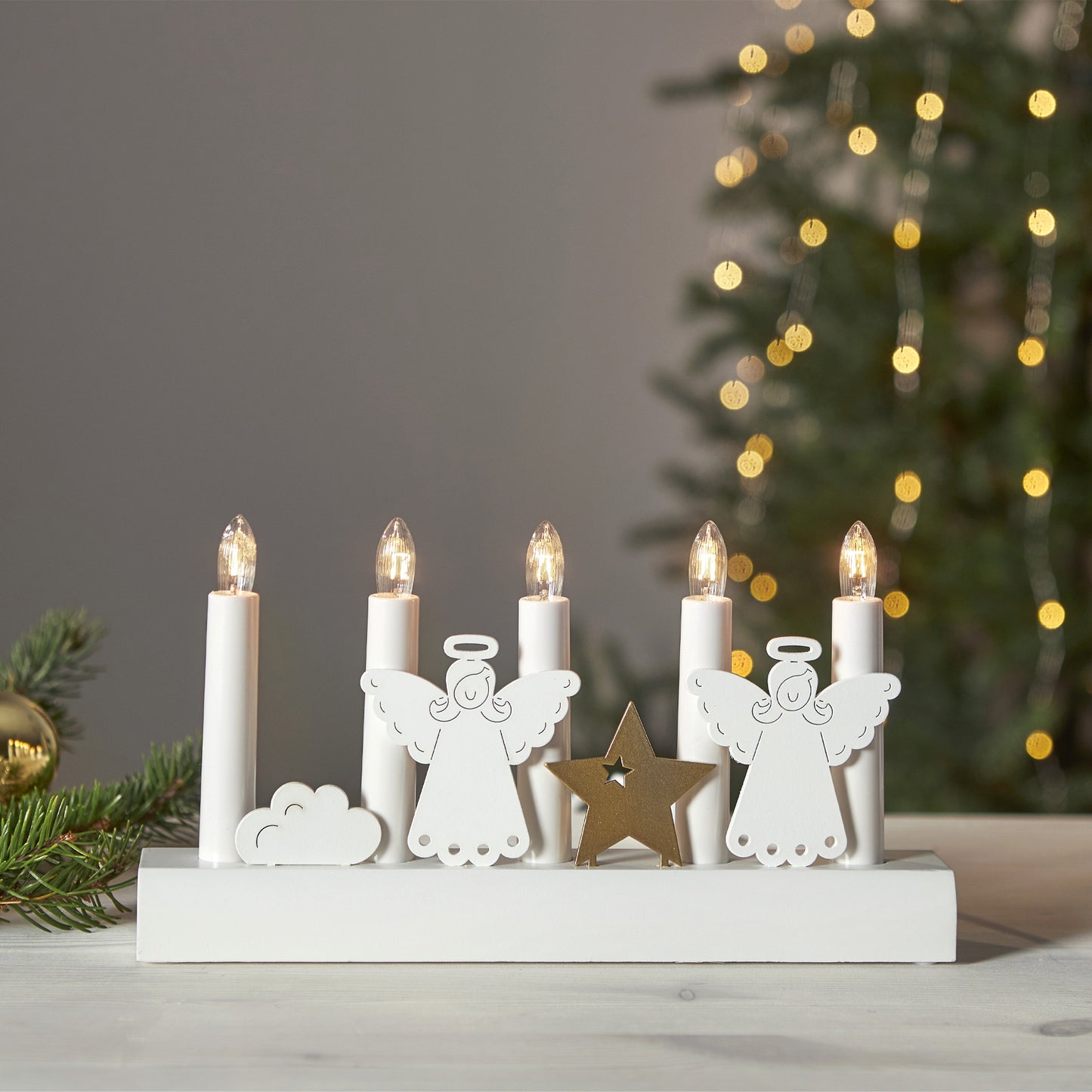 Julia 5-lys adventsstake engler