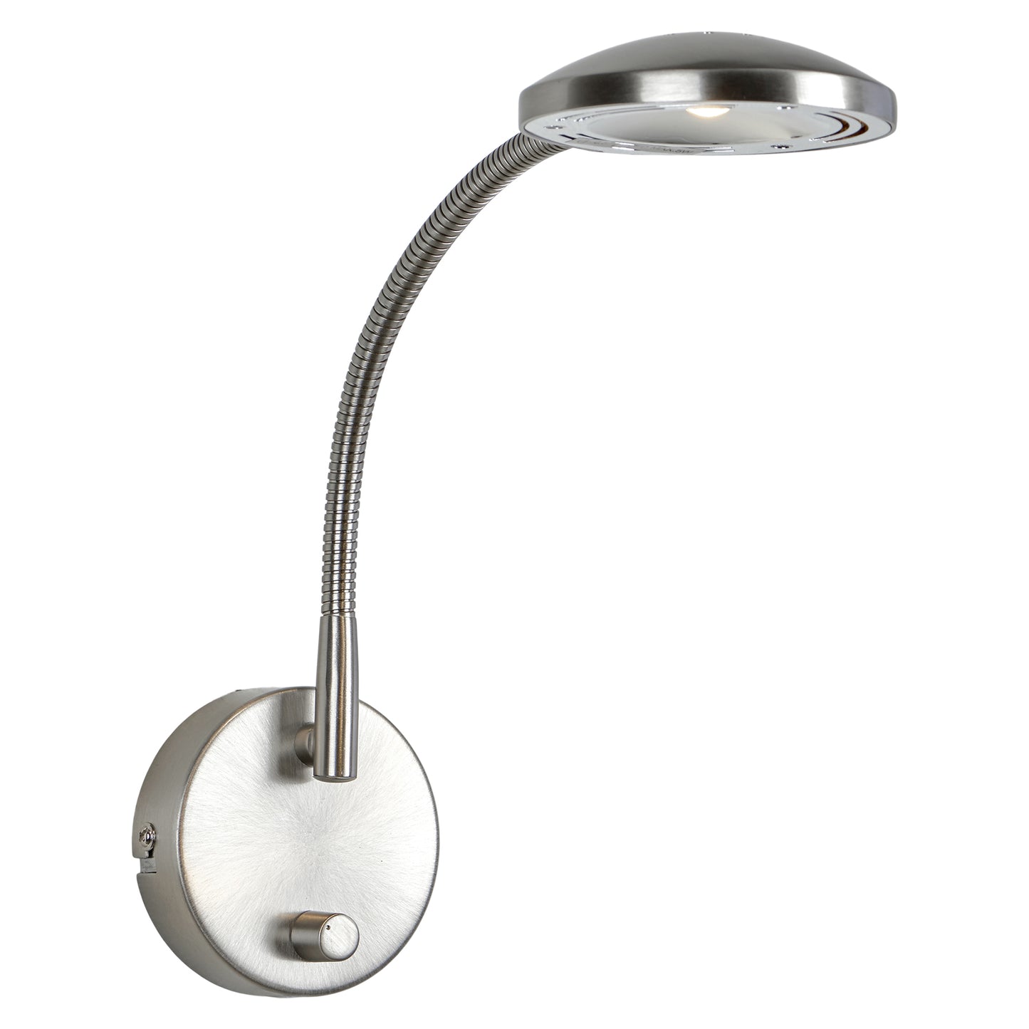 Ledo LED vegglampe m/dimmer stål