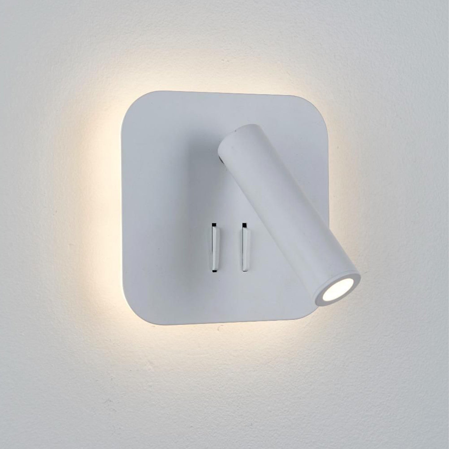 Mac square LED vegglampe hvit