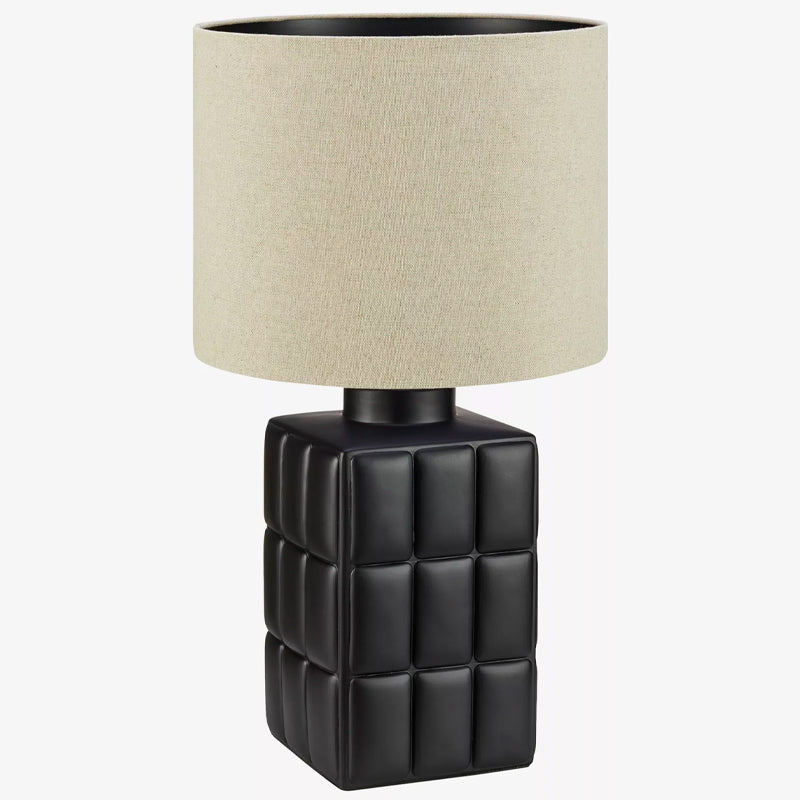 Makura bordlampe stor sort/beige