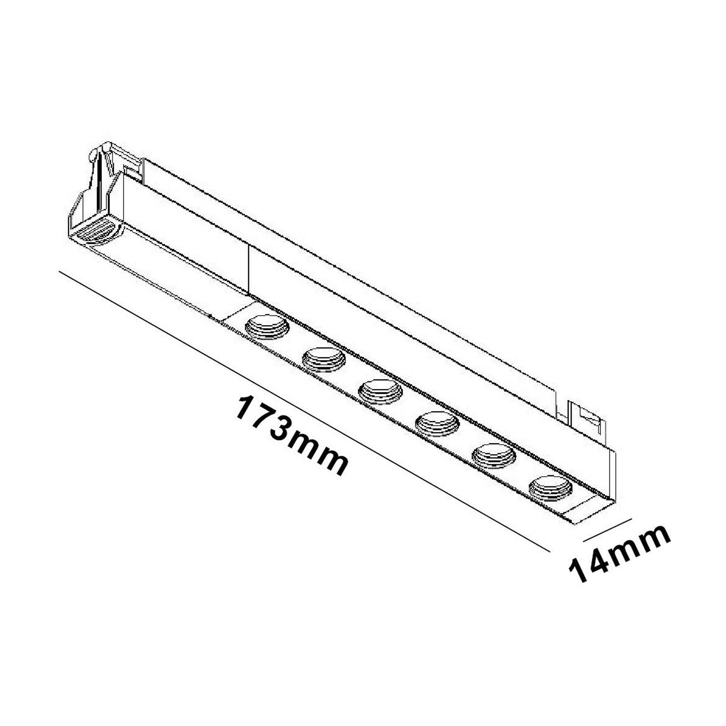MicroLine Gamma LED lyslist hvit