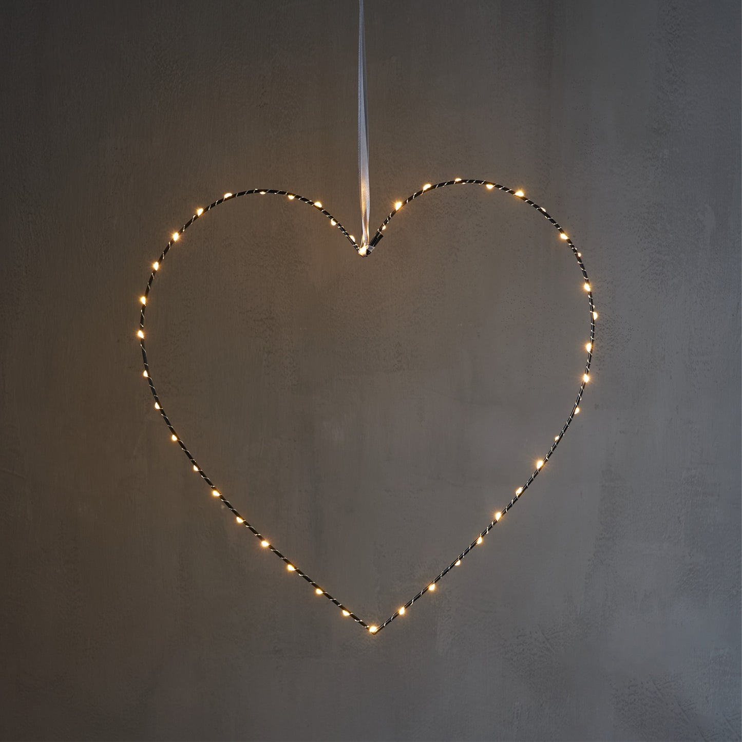 Mira julepynt hjerte 45cm sort
