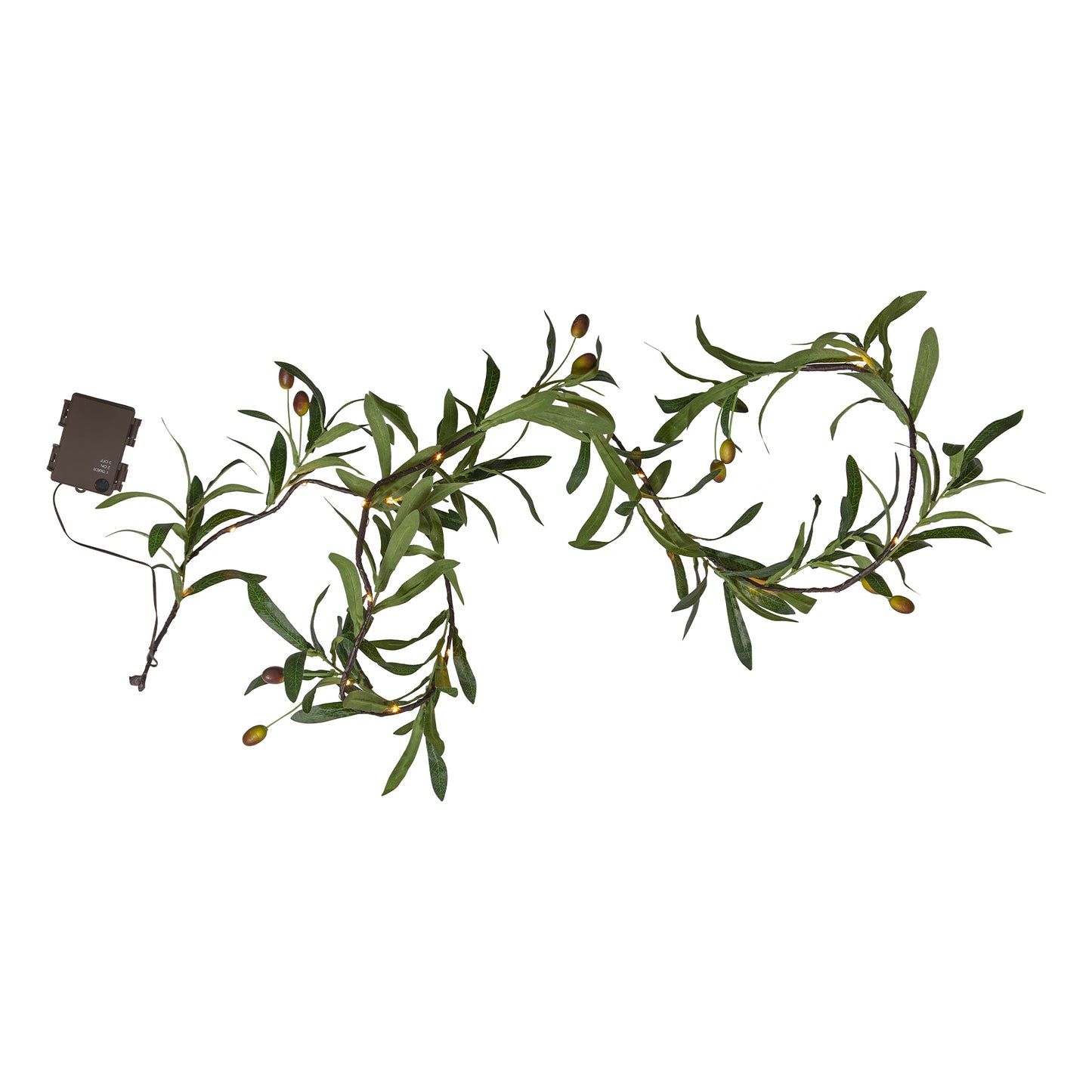 Olivec girlander 180cm timer/batteri