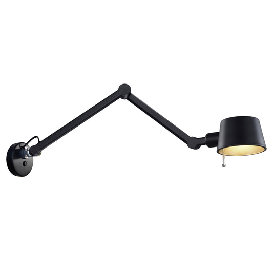 Pionex vegglampe sort/gull