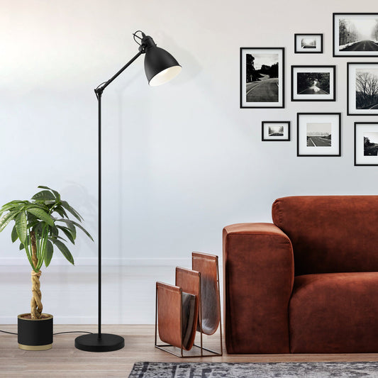 Priddy gulvlampe sort