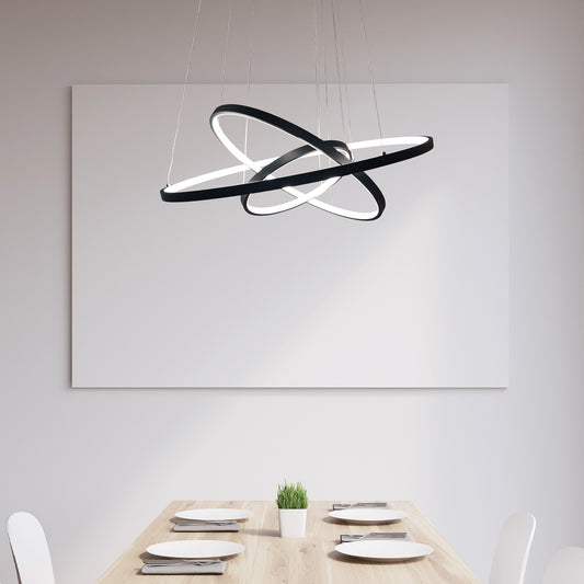 Ringo LED pendel 30/50/70cm sort