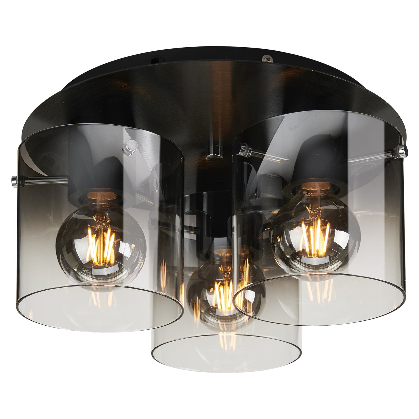 Imperial 3-lys plafond sort/sotet