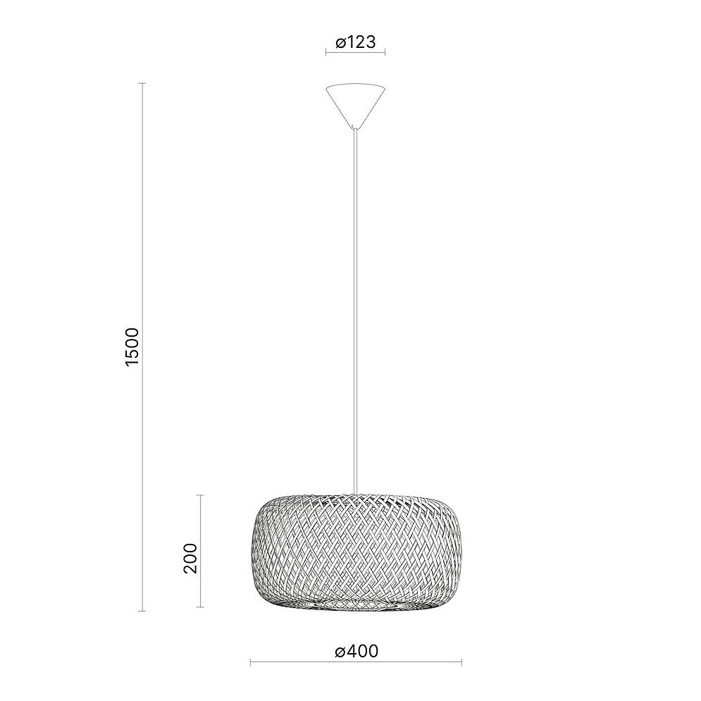 Savanna takpendel brun Ø40cm