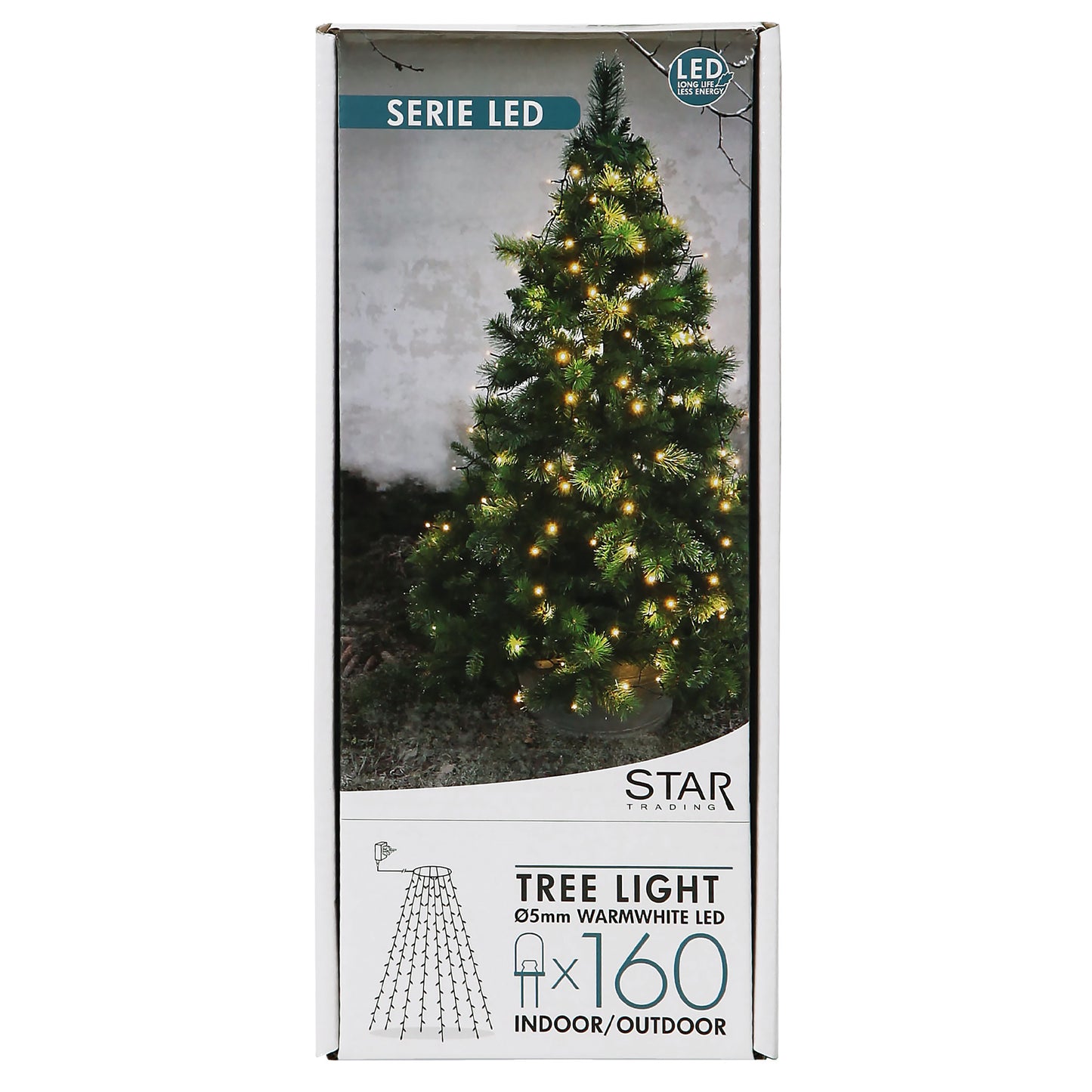 Serie LED 160-lys juletrelys