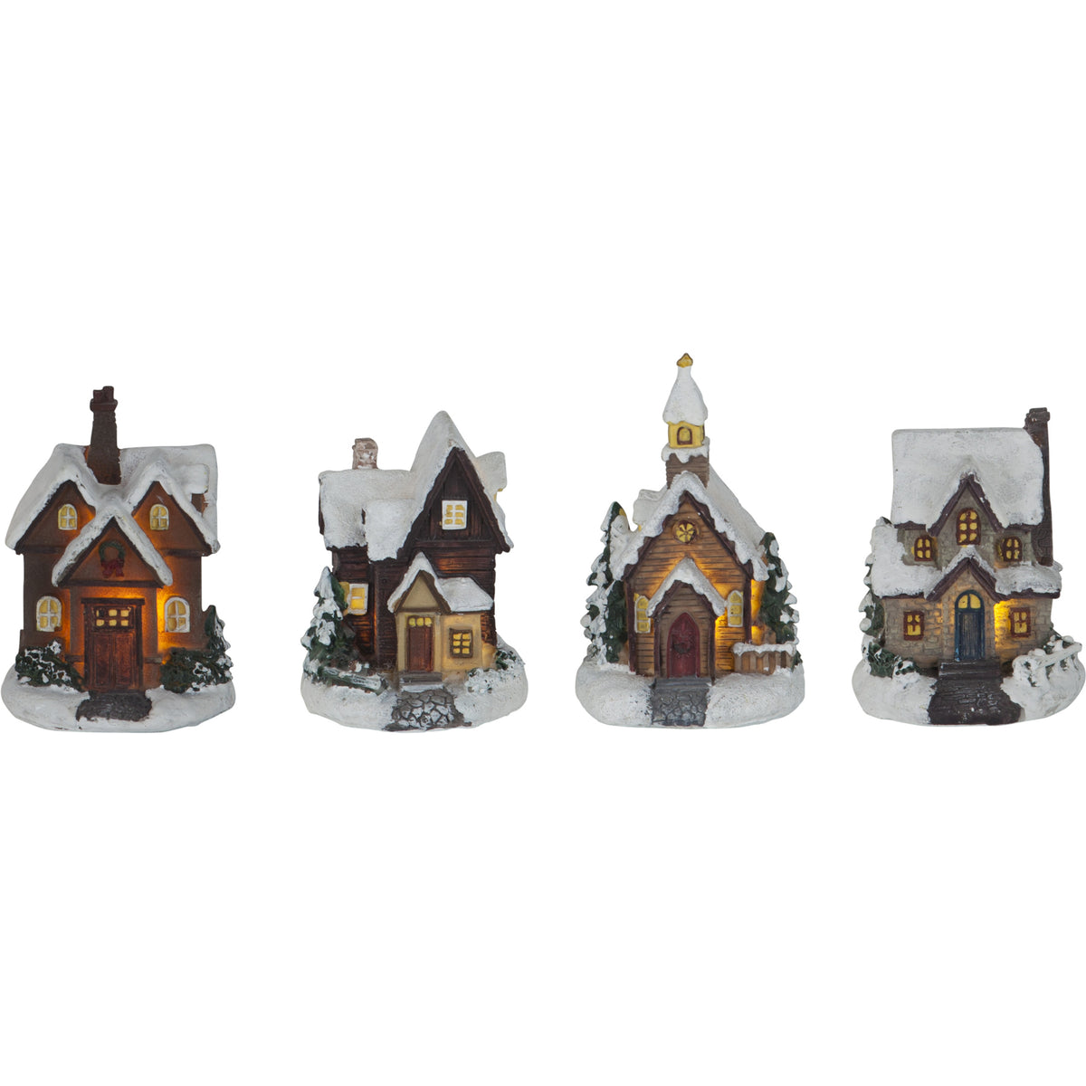 Smallville julepynt hus assortert