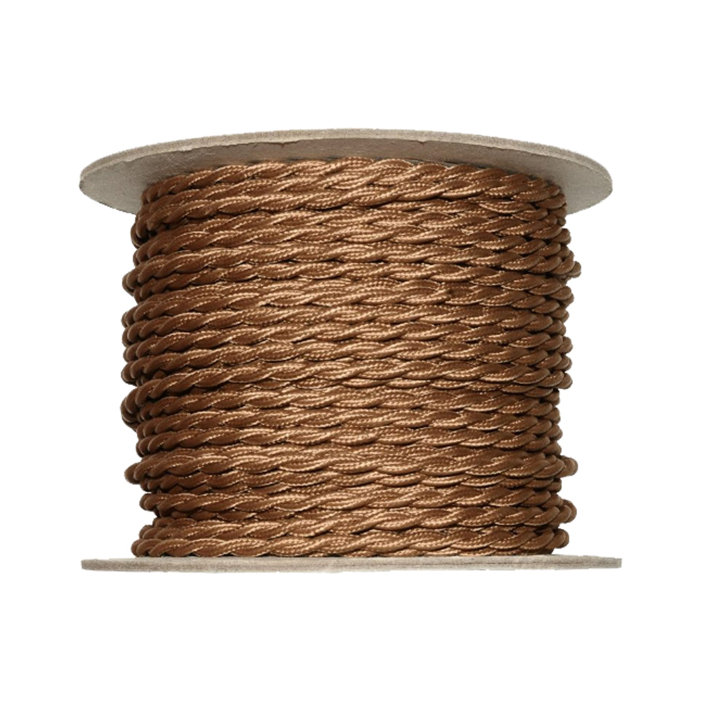 Stoffkabel twisted brun