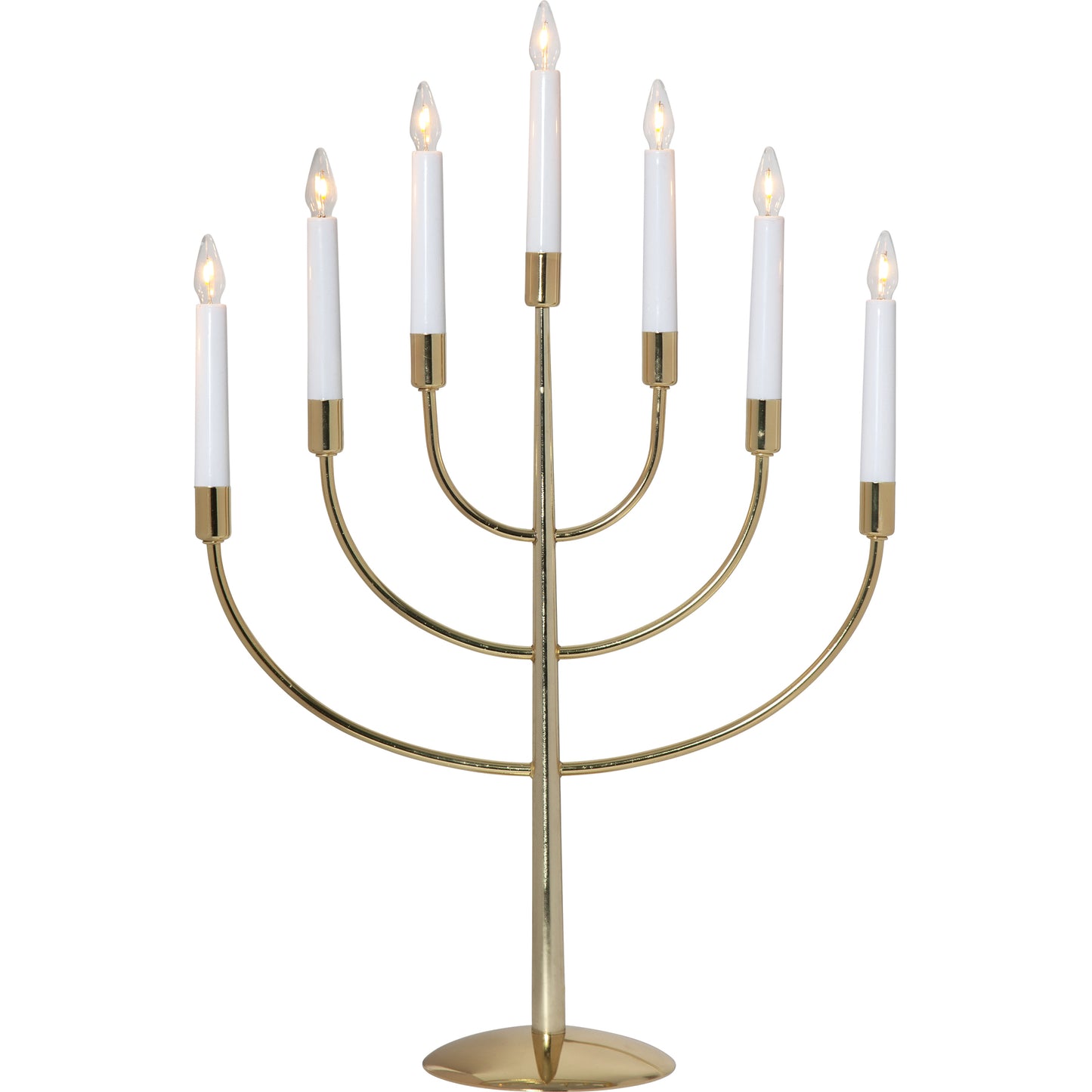 Titus 7-lys adventsstake messing