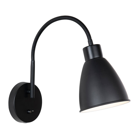 Vince vegglampe sort