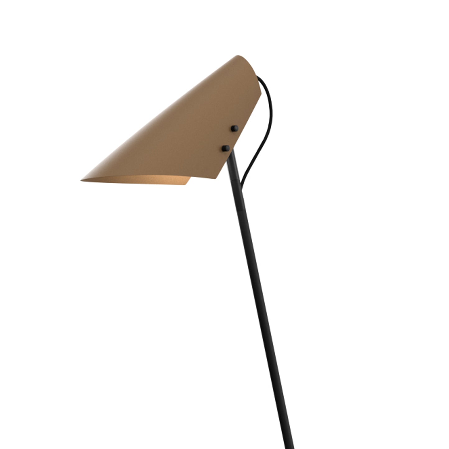 Vincent gulvlampe sort/sand