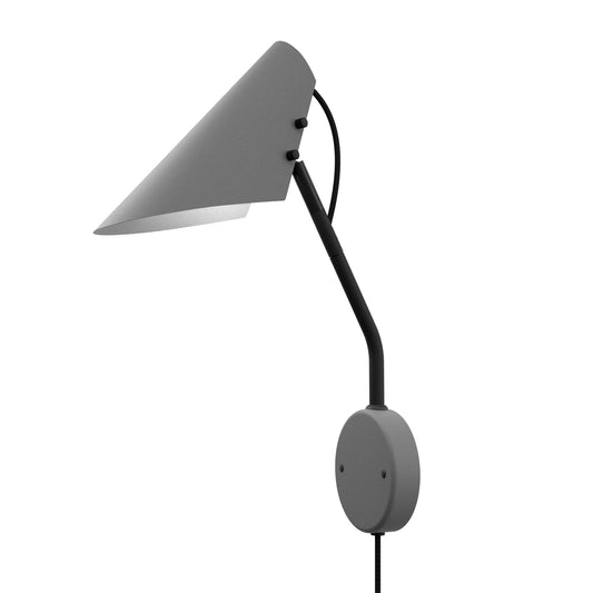 Vincent vegglampe sort/grå