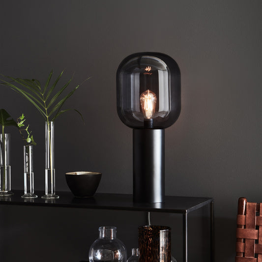 Yourk bordlampe sort/sotet