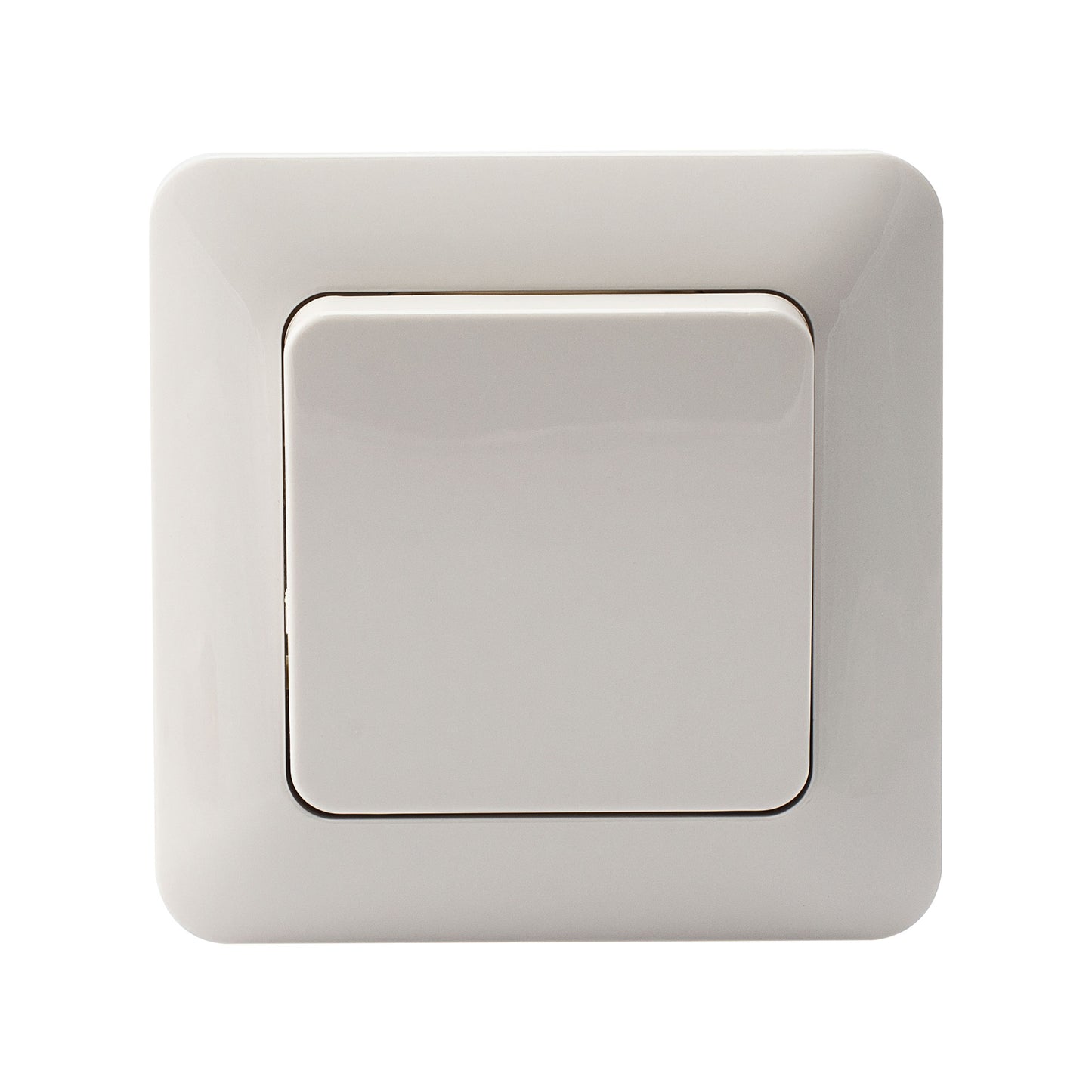 EGANT veggbryter innfelt 1-pol hvit