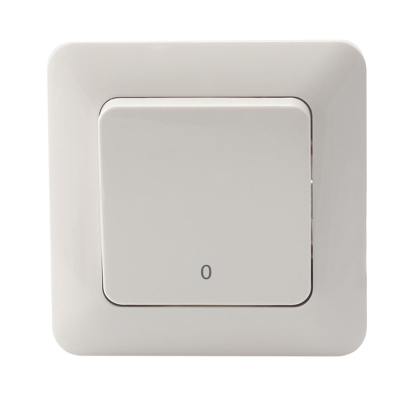 EGANT veggbryter innfelt 2-pol hvit