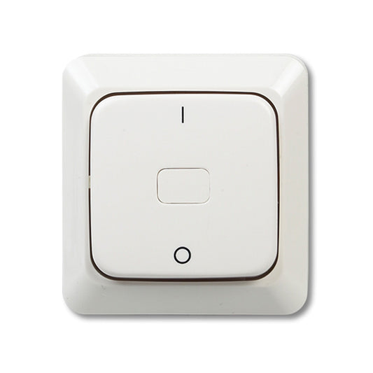 Bryter påvegg 2-pol hvit