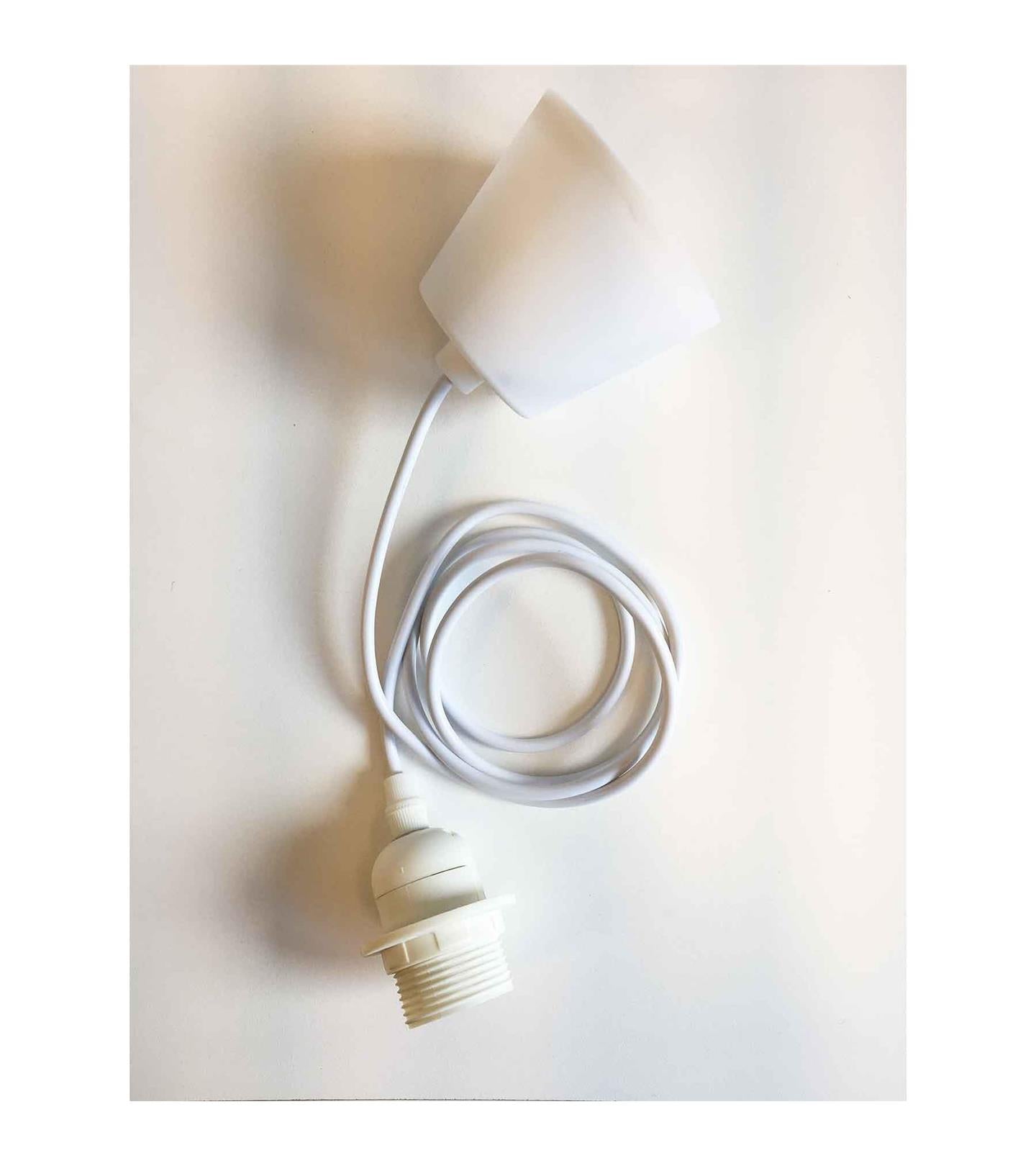 Pendeloppheng hvit 60W E27