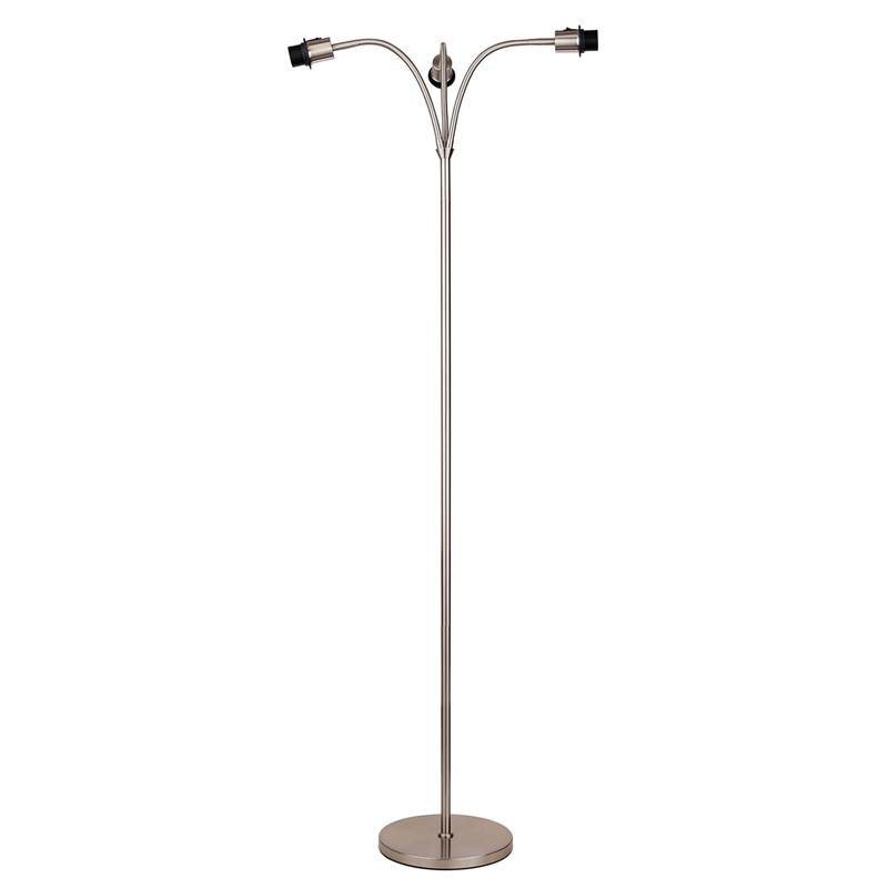 Sandvik 3-lys gulvlampe u/skjerm satin