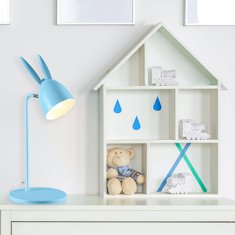 Hopp bordlampe blå
