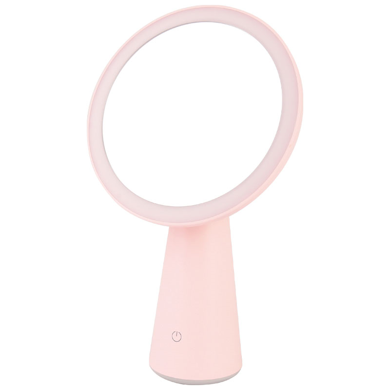 Rosa sminkespeil m/USB