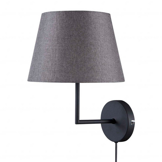 Thora vegglampe sort/grå