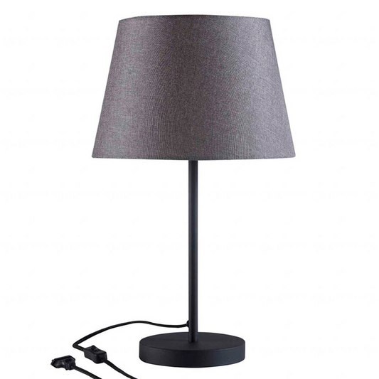 Thora bordlampe sort/grå