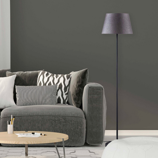 Thora gulvlampe sort/grå