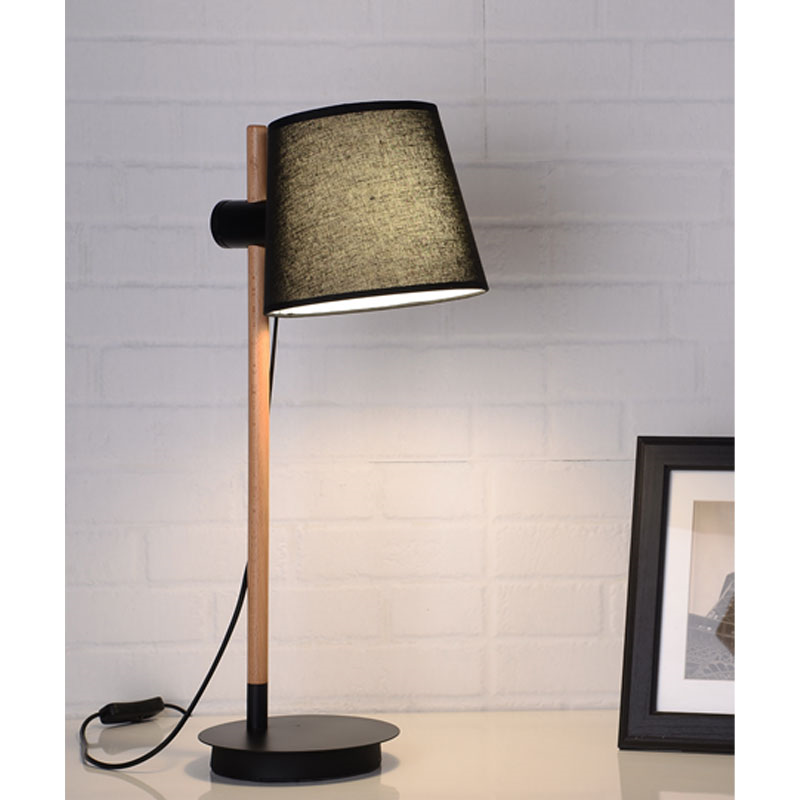 Storvik bordlampe sort/natur