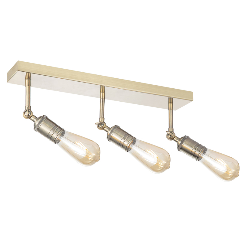 Senja 3-lys taklampe messing