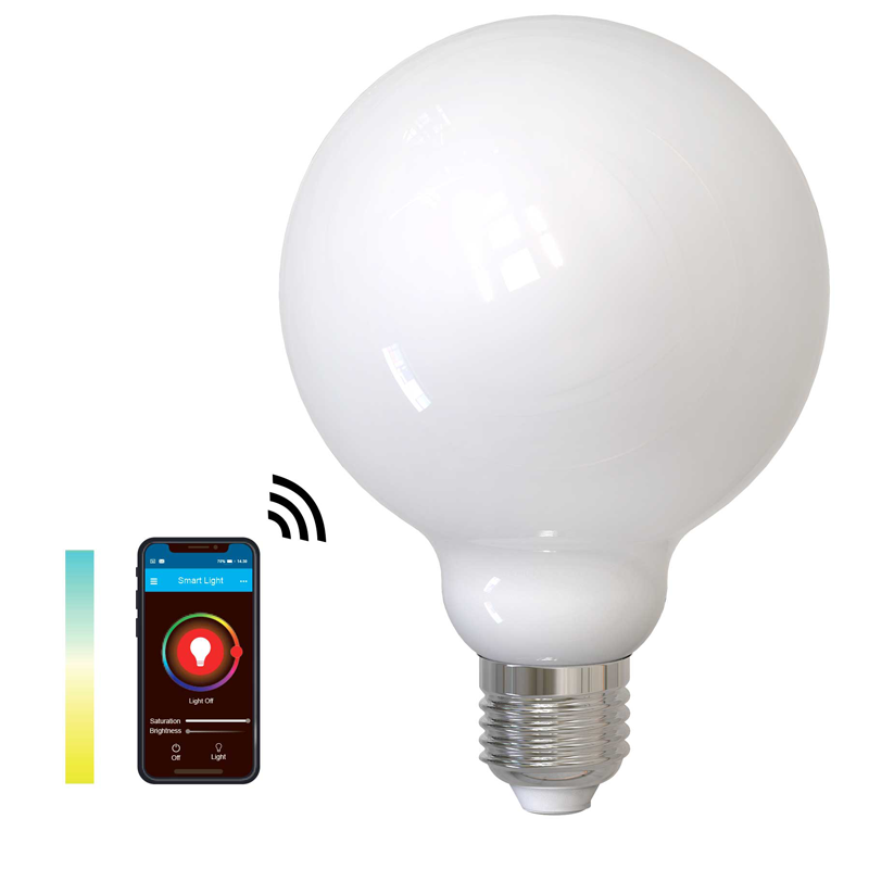 SMART LIGHT WIFI CCT globe opal Ø95mm 2700K-6500K