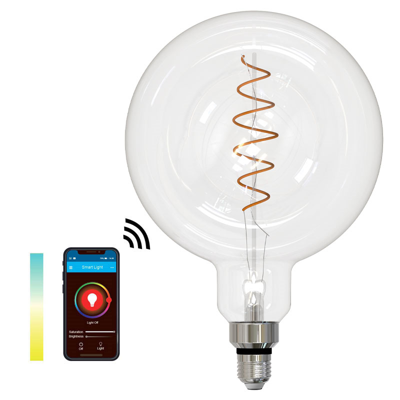 SMART LIGHT WIFI CCT globe klar Ø200mm