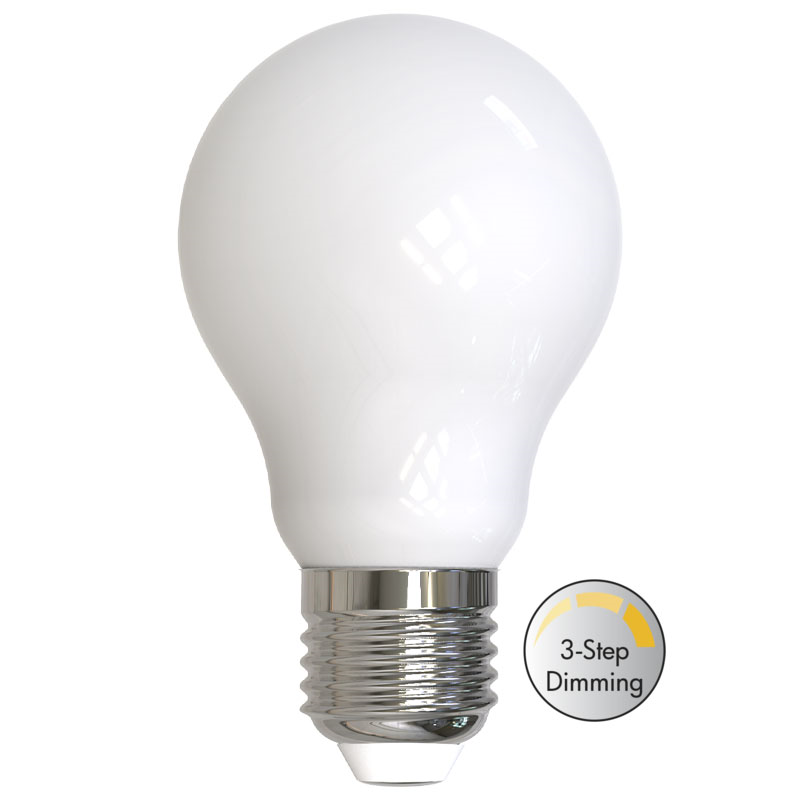 LM LED E27 normal opal 7W 3-step dim