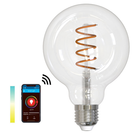 SMART LIGHT WIFI CCT globe klar Ø95mm