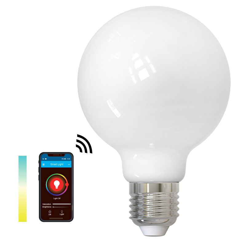 SMART LIGHT WIFI CCT globe opal Ø95mm 1800K-4500K