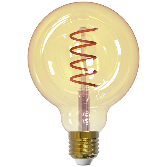 LM LED globe amber Ø95mm 6W dimbar