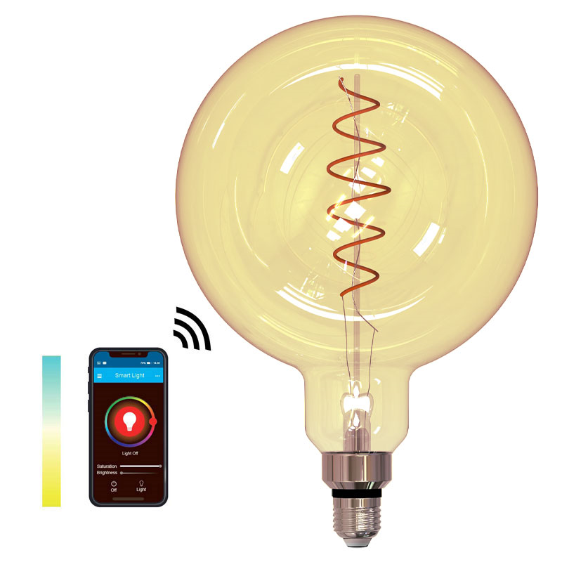 SMART LIGHT WIFI CCT globe amber Ø200mm