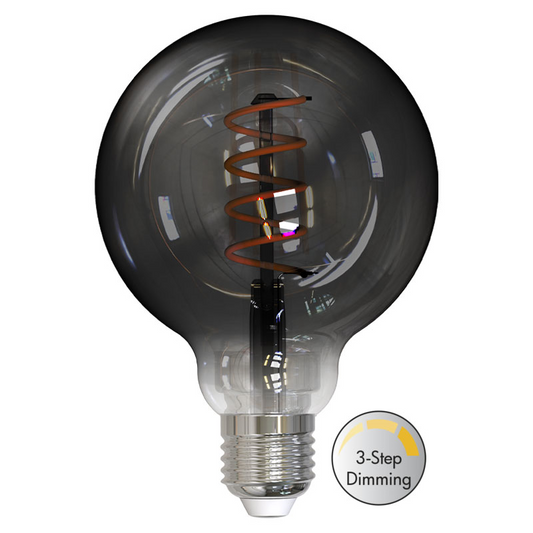 LM LED globe sotet Ø95mm 5.5W 3-step dim