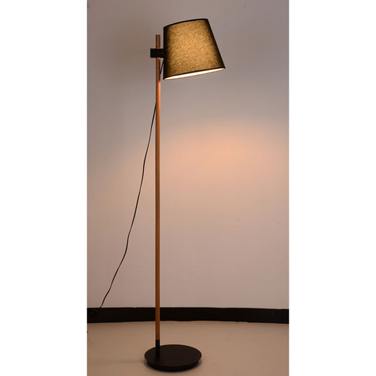 Storvik gulvlampe sort/natur