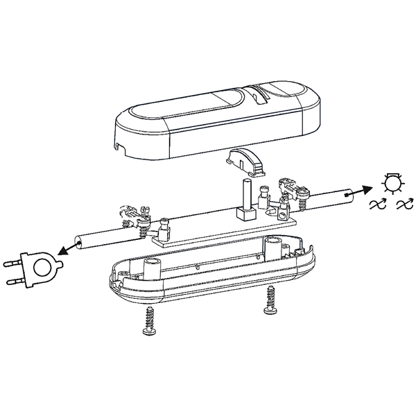 Star ledningsdimmer LED hvit 4-60W