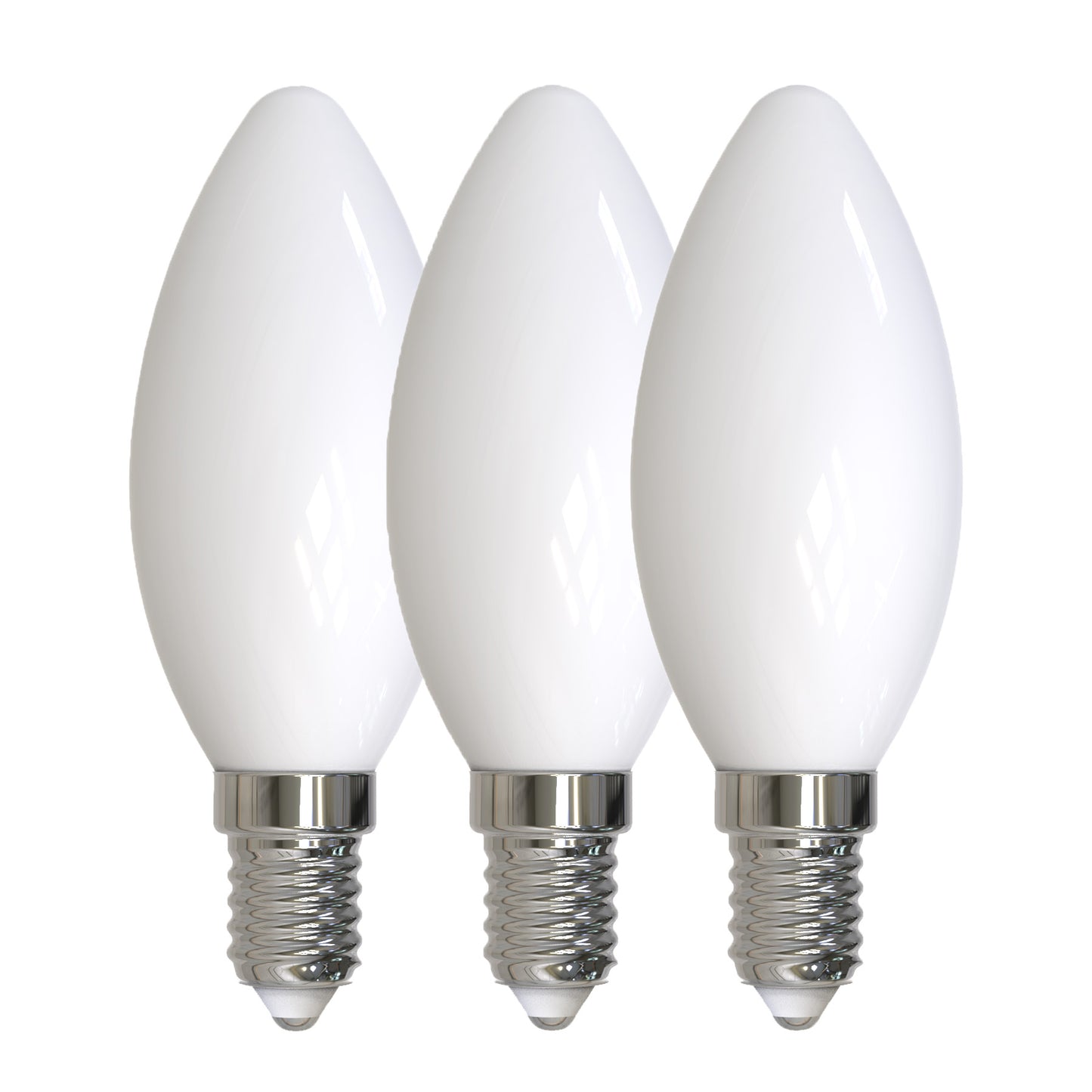 3pk LED E14 mignon opal 4.9W dimbar