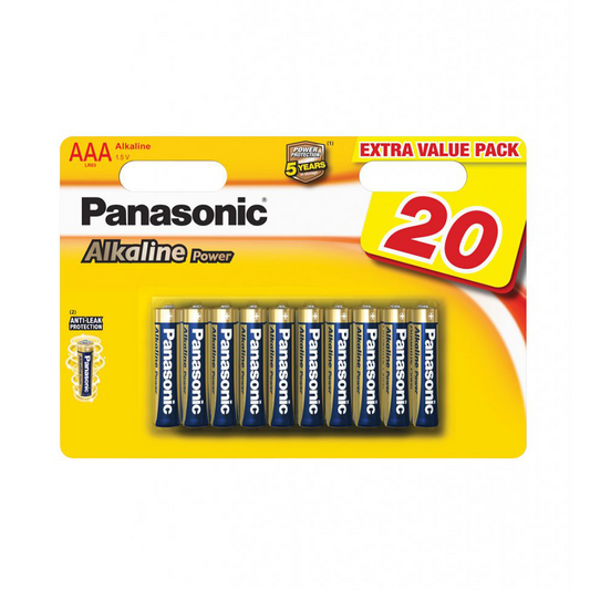 Panasonic AAA batteri 20pk