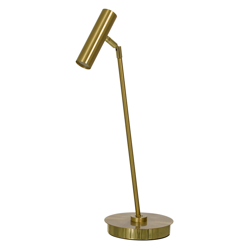 Artic bordlampe leselys i messing metall med integrert 6W LED 3000K 540lm - Aneta belysning