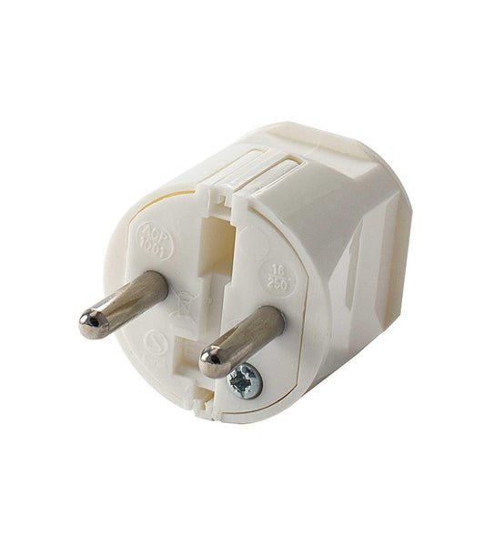 EGANT støpsel rett u/jord hvit