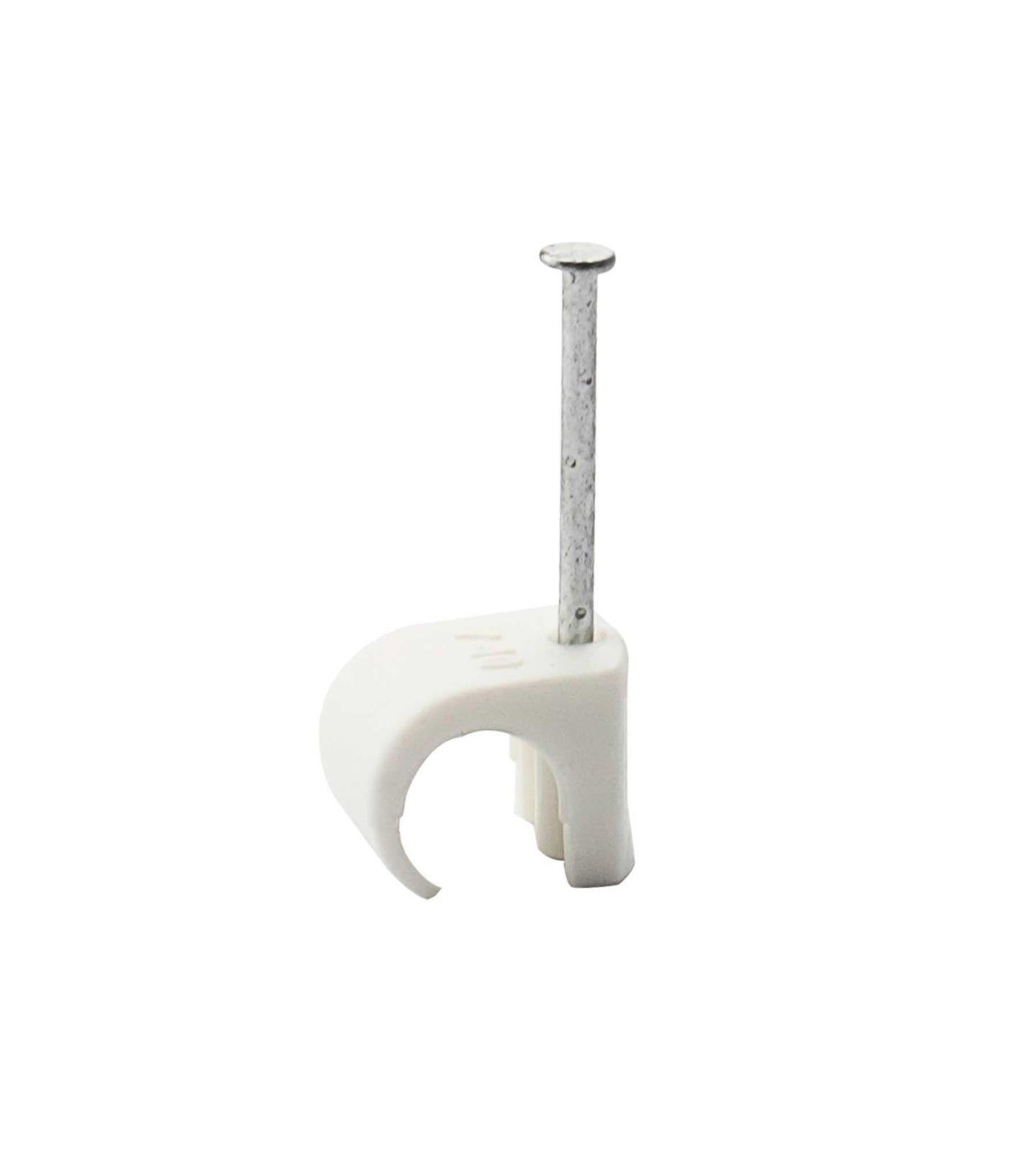 EGANT kabelklips 7-10mm hvit 25pk