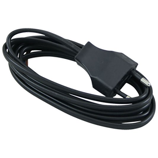 EGANT lampettledning m/støpsel 2.5m sort