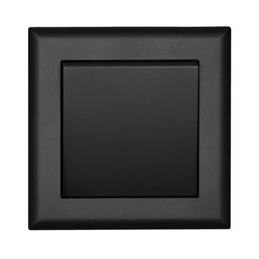 EGANT veggbryter 1-pol innfelt sort