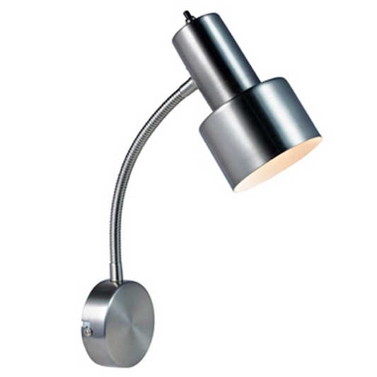 Glommen vegglampe stål